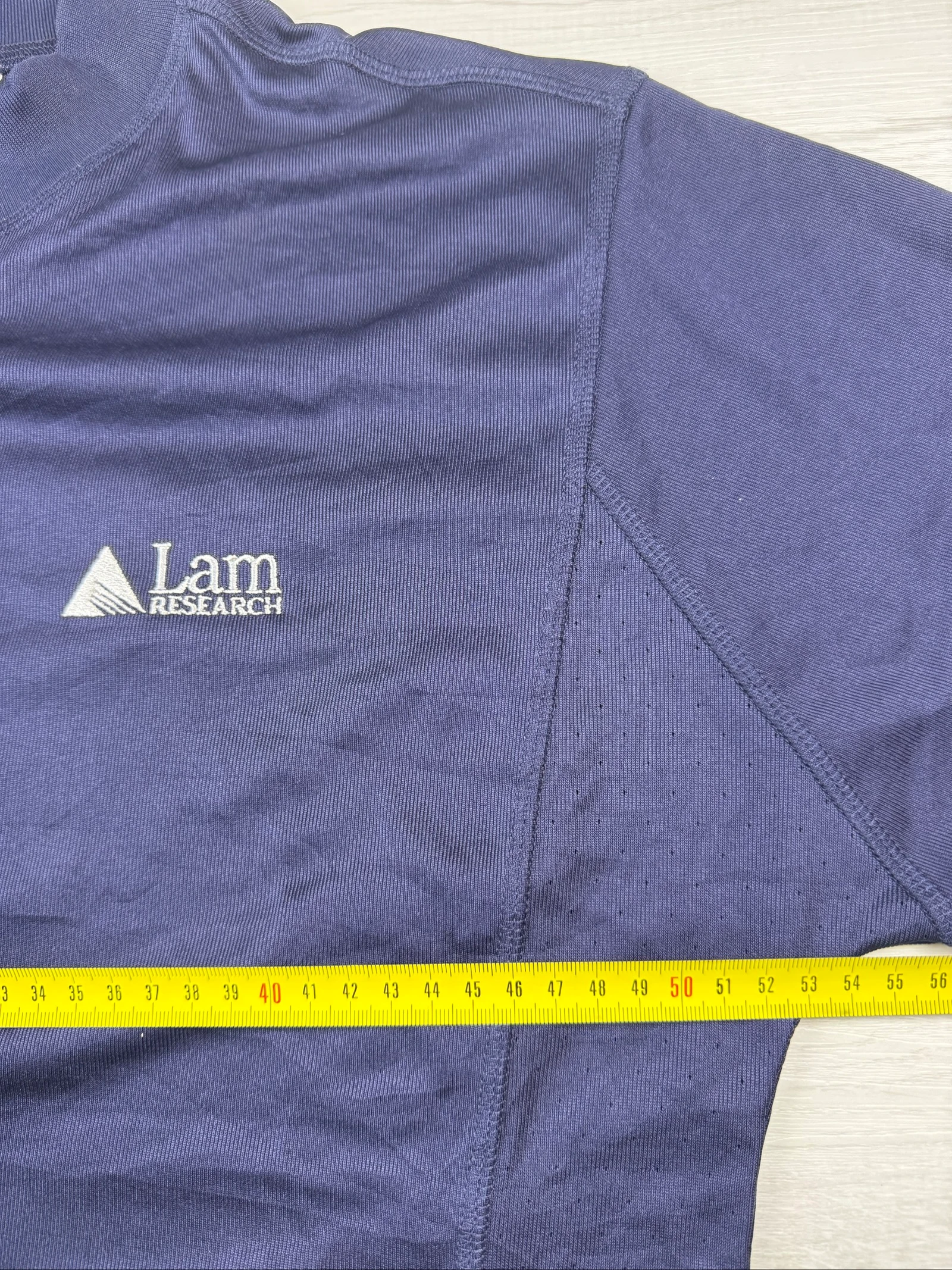 Camiseta Técnica Adidas ClimaCool Lam Research 2007 Azul Marinho Y2K M – photo 12